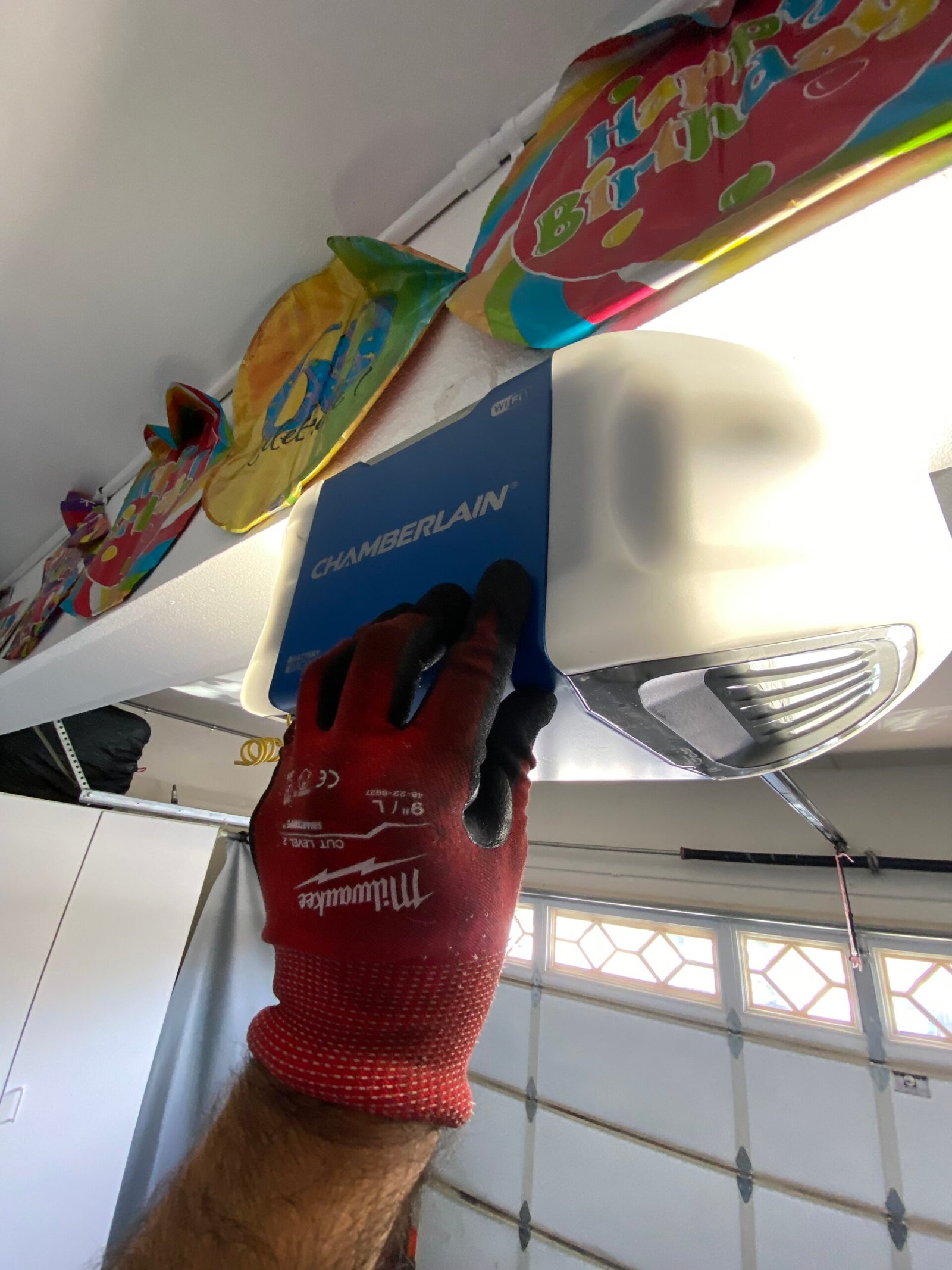 Chamberlain garage door opener repair project in Norwalk California